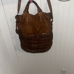 Brown Leather Tote Bag